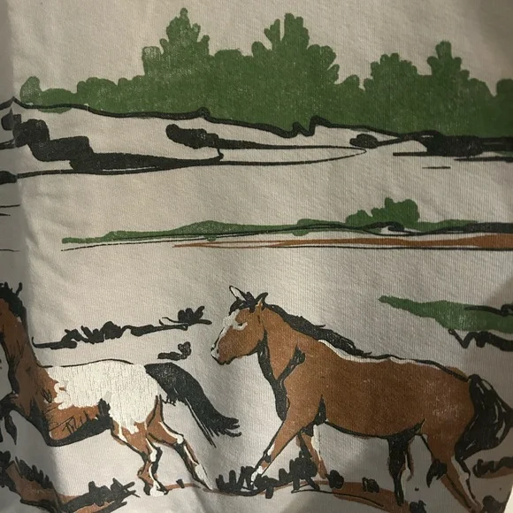 Horse Print Sweatshirt Free People - Picture 3 of 4